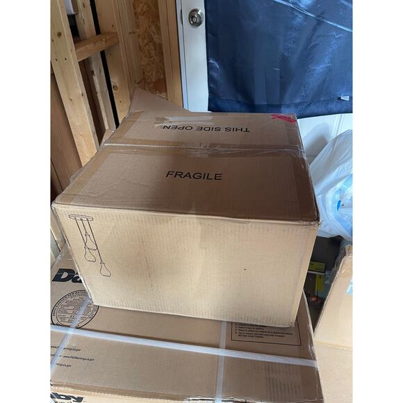 New 3 Light Island Metal and Bell Glass Cluster Island Fixture - Picture 3 of 4